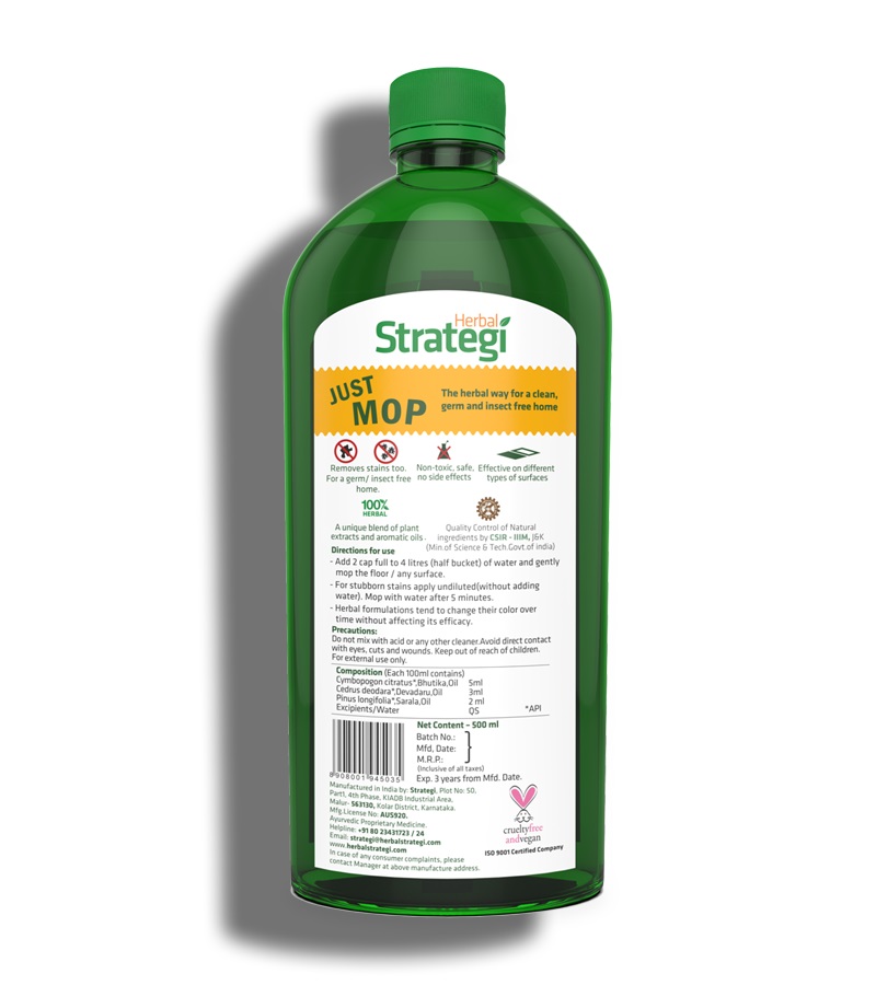 Buy Herbal Strategi Floor Cleaner & Disinfectant 500ml on Zoobop at best  prices