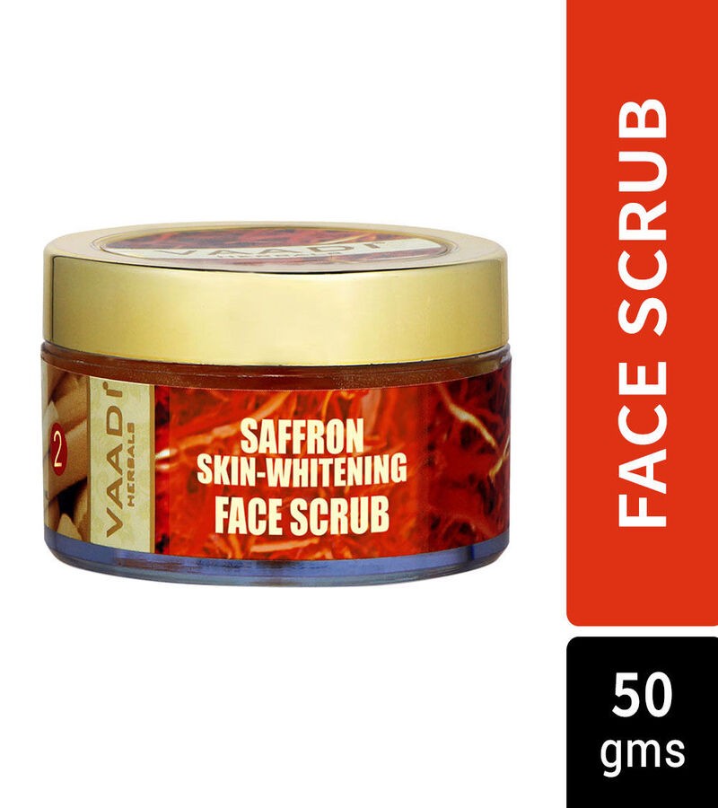 Buy Vaadi Herbals Saffron Skin Whitening Face Scrub Walnut Scrub